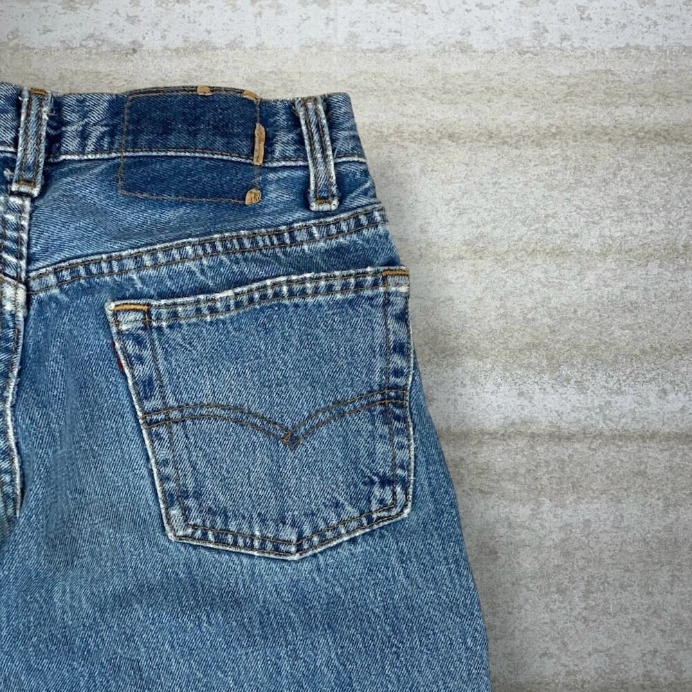 Vintage 90s Levis Jeans 501 28x30 Regular Straight Leg Fit Medium Wash Made USA - Picture 3 of 10